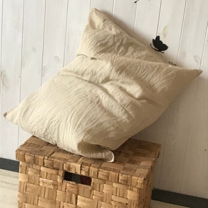 Linen Pillowcase. Stonewashed 100% Linen. Softened Organic Pillow Case Slip Cover Pure Flax Standard, queen, king, custom size pillow cover