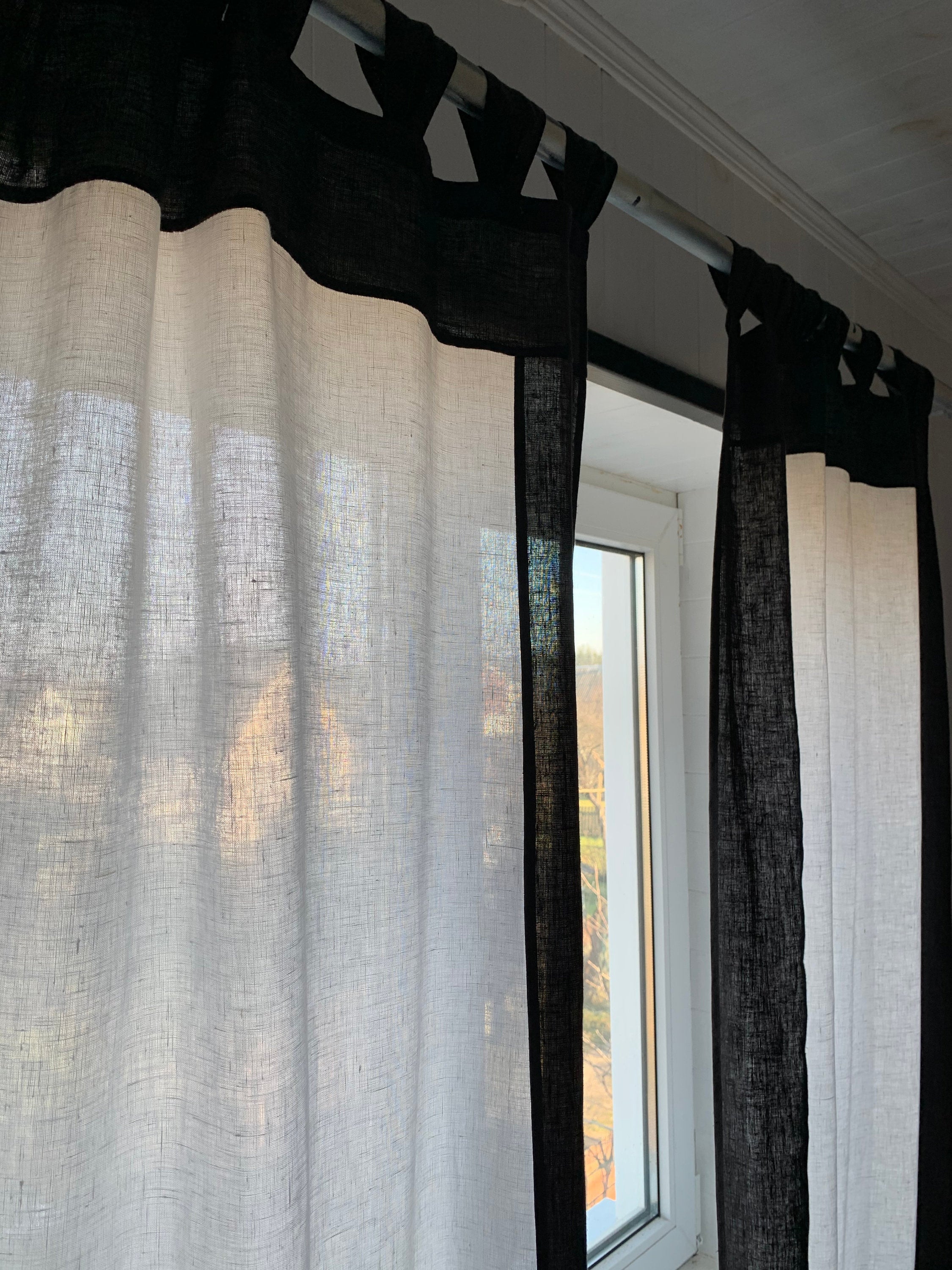 Curtains for living room Curtain panels Linen curtains Linen | Etsy