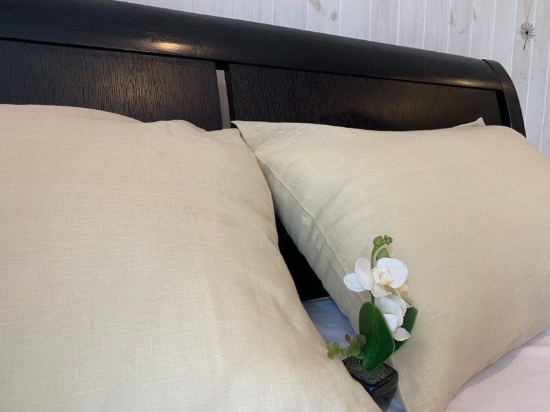 Linen Pillowcase Linen Zipper Pillowcase Linen Zipper Etsy