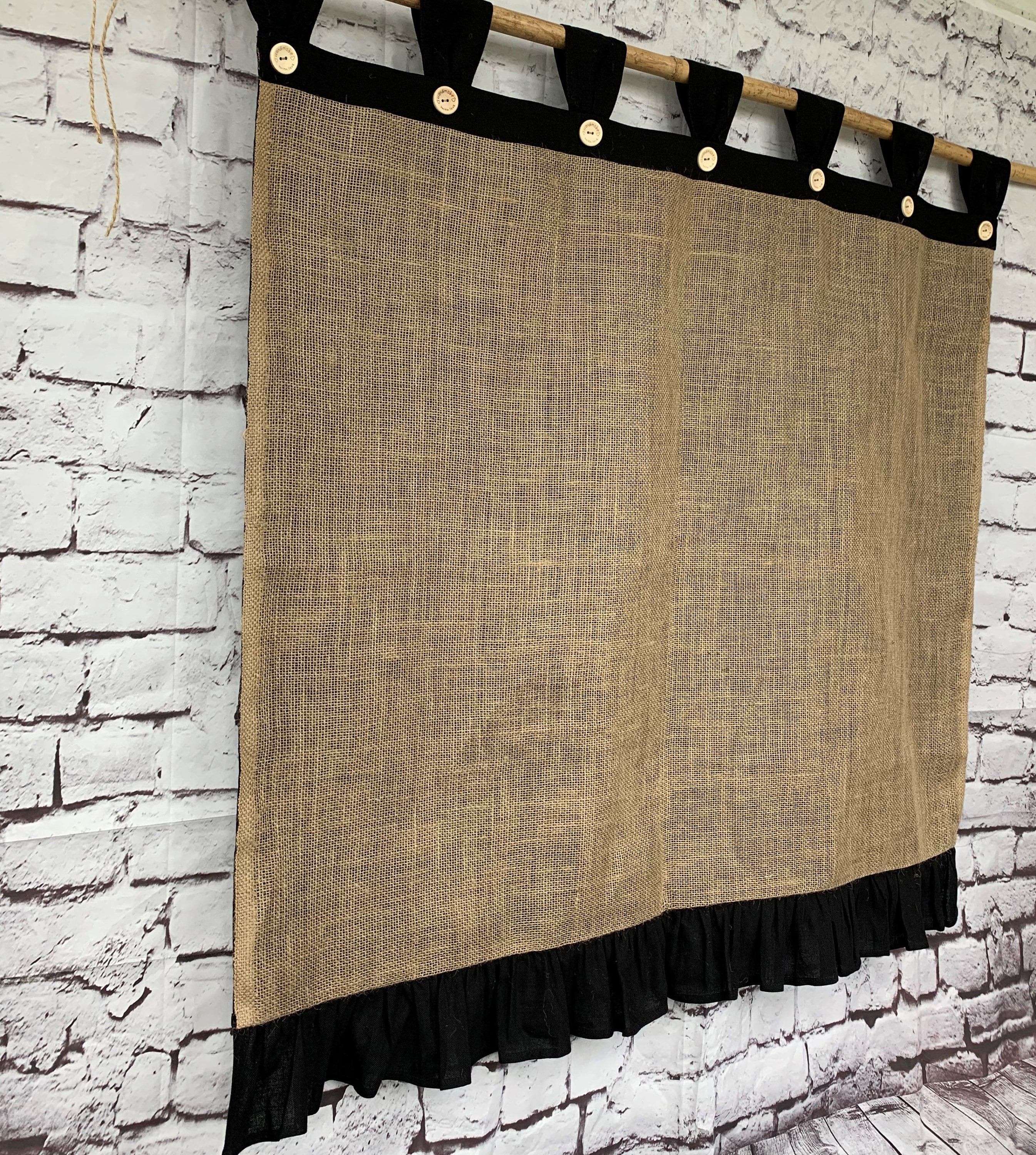 Burlap Curtains Сurtains for living room Burlap curtain with Etsy