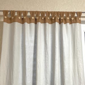 95&quot;/240 cm/Linen curtains  & Long linen curtains Color block Washed Silver Gray curtains in Stonewashed linen custom size curtains Farmhouse