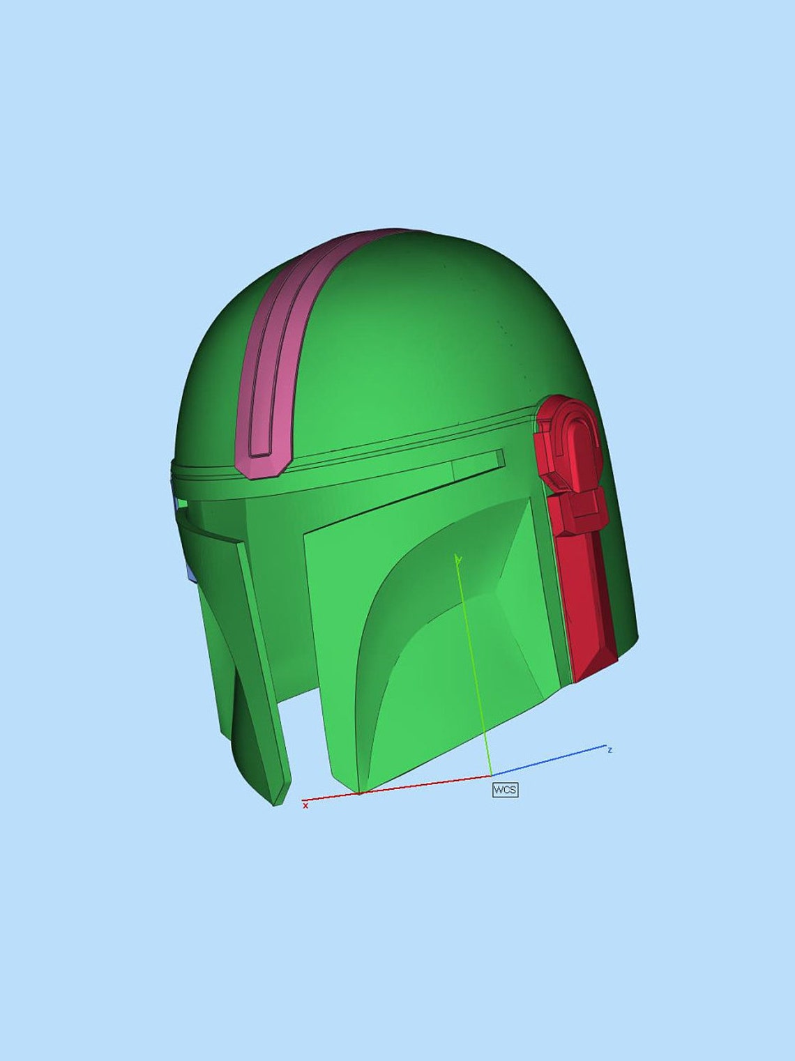 The Mandalorian Helmet 3d print file stl based on SCREEN Etsy