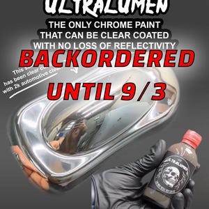 BACKORDERED until 9/3 Worlds shiniest paint! *ULTRALUMEN* (instructions in listing)