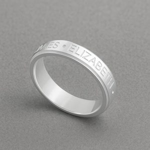 Custom Name Spinner Ring – Personalized Fidget Ring for Anxiety Relief - Spinning Fidget Ring with Names - Stress Relief Spinner Jewelry