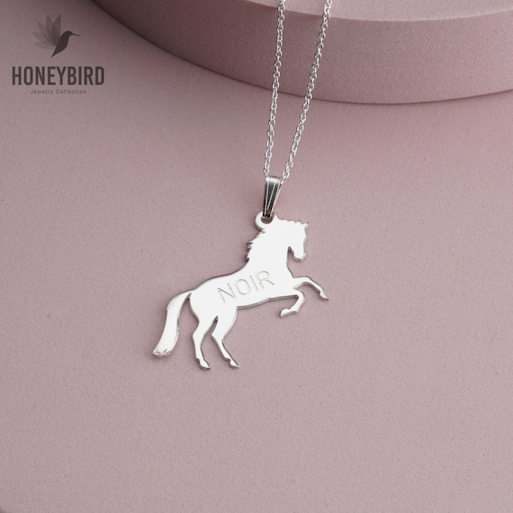 Running Horse Charm Necklace – Rebecca Accessories