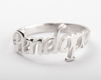 Personalized Name Ring - Sterling Silver Name Ring - Customized Ring - Dainty Silver Ring - Name Jewelry - Gift For Her - Personlized Gift