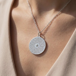 Eshet Chayil Necklace, Woman of Valor Necklace, Hebrew Jewelry for Women, Proverbs 31 Necklace, Jewish Gift for Wife, Birthstone Necklace image 5