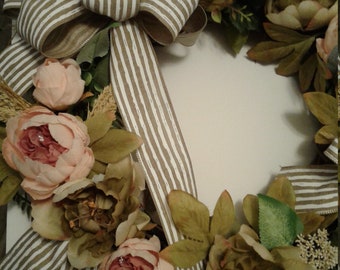 Sympathy Wreath Classic Wreath, Angel At The Door Wreath Grapevine Wreath Summer Wreath Fall Wreath Front Door Wreaths Funeral Wreath