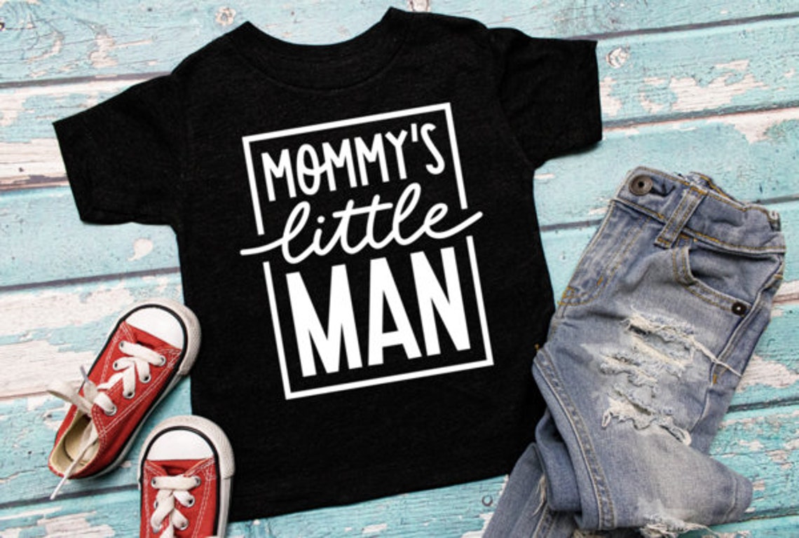 Mommy's Little Man T Shirt For Toddler Mommy's Etsy España