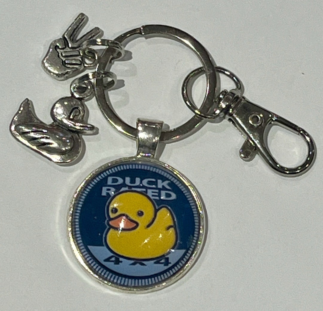 Keychain DUCK Rated 4x4 Etsy