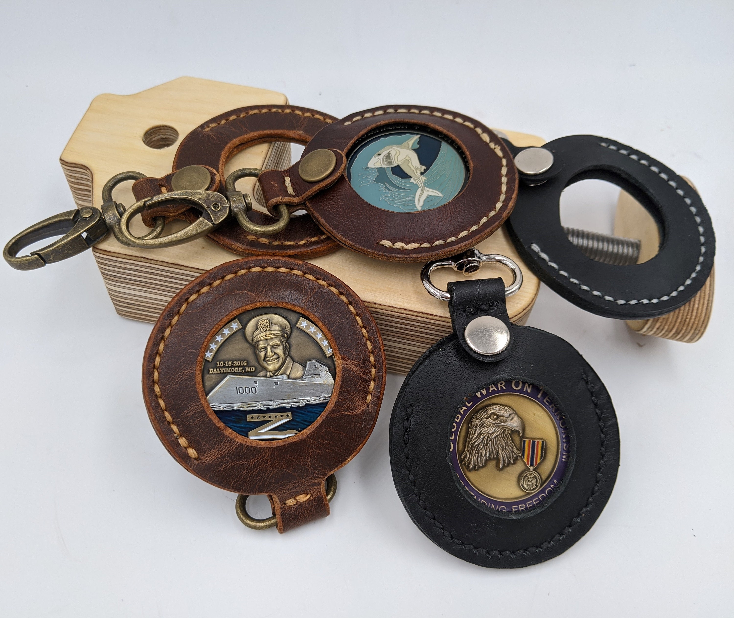 Challenge Coin Keychain/ Coin Holder/military Coin Holder Etsy