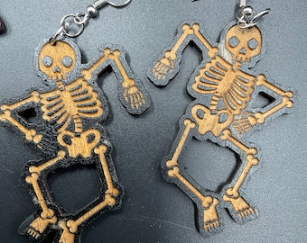 Halloween Skeleton Earrings/Skeleton gift/Halloween gift/hypoallergenic/nickel free