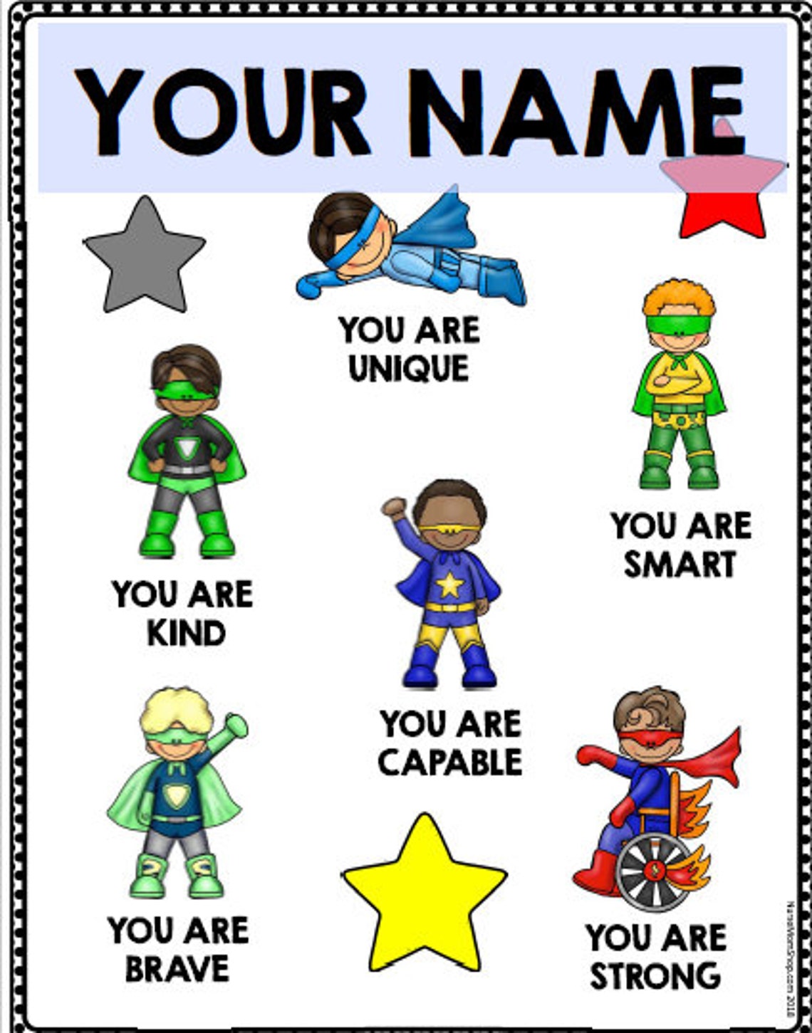 Personalized SUPERHERO Printables - Etsy