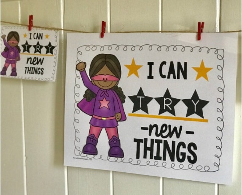 12 Growth Mindset Affirmation Cards & Posters - Etsy