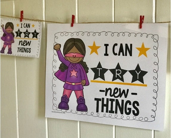 12 Growth Mindset Affirmation Cards & Posters - Etsy