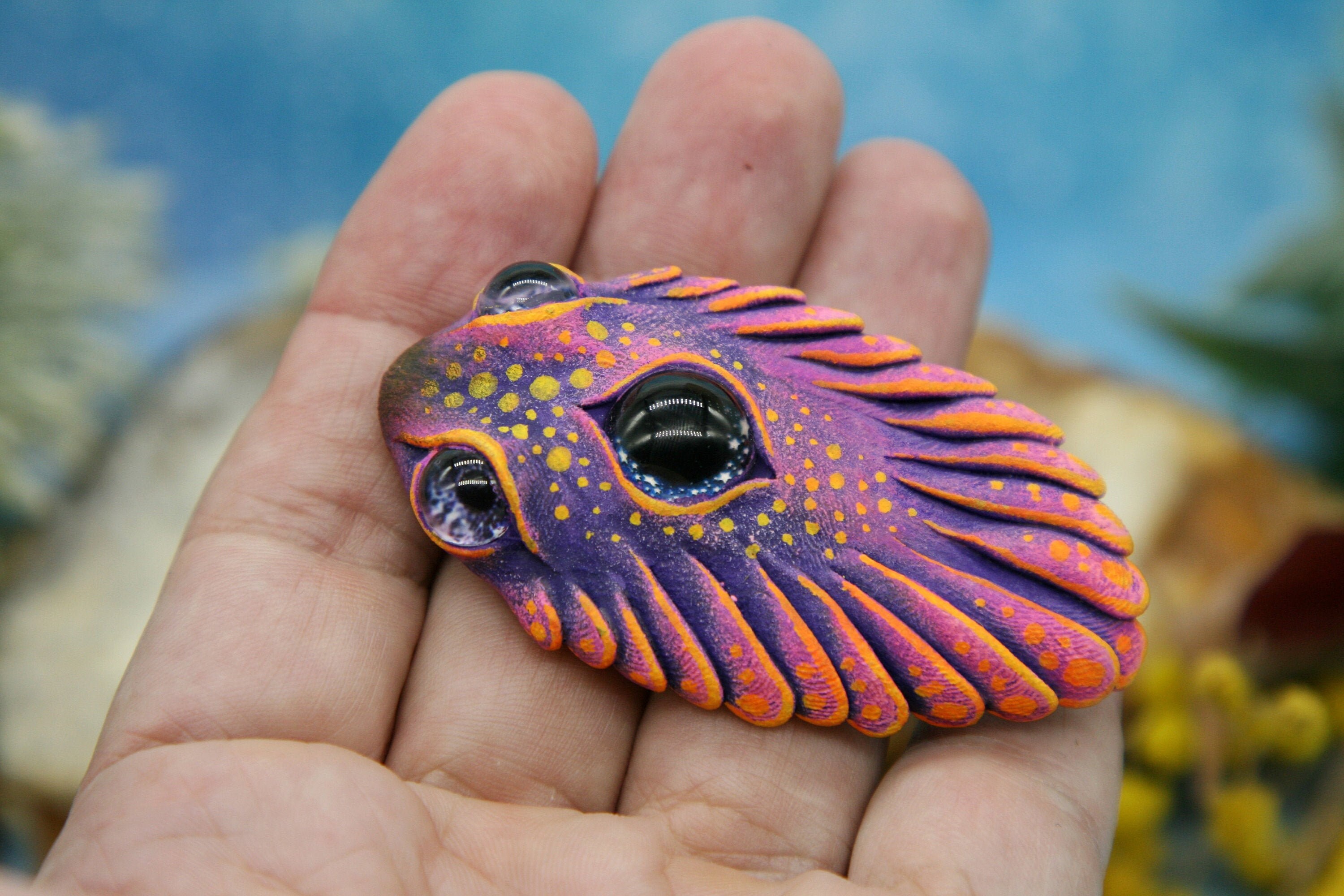 Wish Magic Fish Sculpture Flatfish Flounder Plaice Sea Slug Etsy