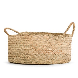 Cestino portaoggetti JenLiving® LIV in foglia di palma in stile boho