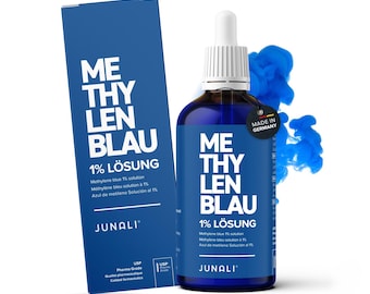 Methylene blue solution 1% USP pure quality, 100 ml solution, without heavy metals, laboratory tested and made in Germany