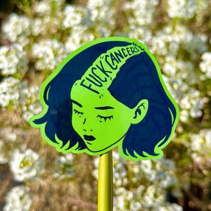 Shaved Babe Green Sticker, Waterproof, Weather-resistant