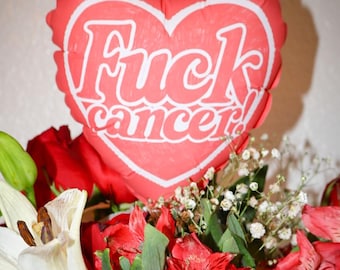 6in Red Heart Balloon, Cancer Survivor Gift, Chemo Care Package, Waterproof, Air-Inflated