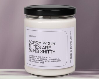 Breast Cancer Gift, Cancer Survivor Gift, Chemo Care Package, Funny Candle, Cheer Up Gift, Radiation Gift, Cancer Sucks