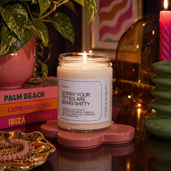 Breast Cancer Gift, Cancer Survivor Gift, Chemo Care Package, Funny Candle, Cheer Up Gift, Radiation Gift, Cancer Sucks