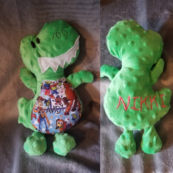 personalized stuffed dinosaur