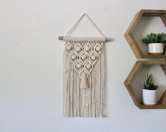 Small macrame wall hanging | wall art | boho | wall decor | wall tapestry | home decor