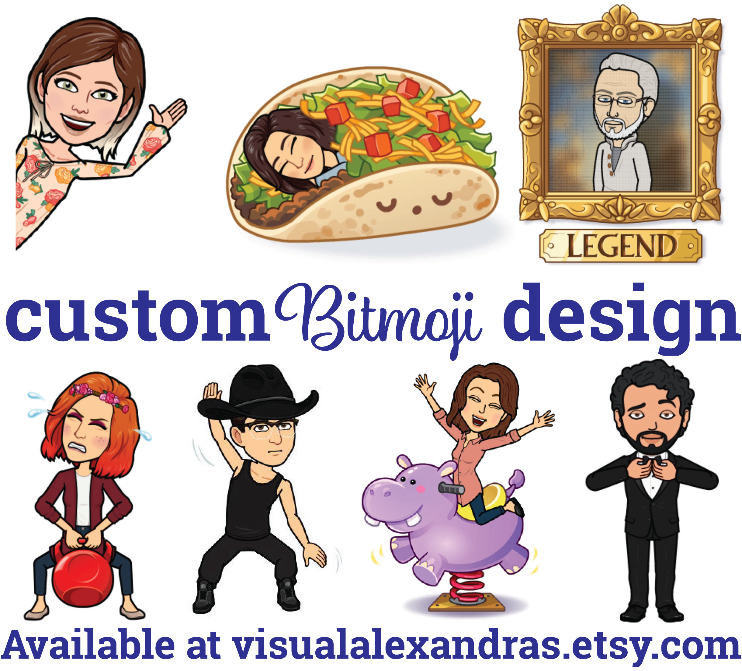Custom Bitmoji Design Personalized Bitmoji Digital File Etsy