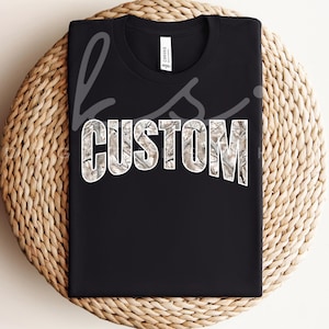 Custom Mascot Camo PNG | Personalized Team Pride Graphic | Digital Download
