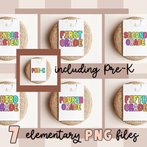 Dalmatian Dots Elementary Grades PNG Bundle | Digital Download