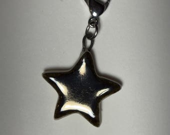 Glinda’s Star Glazed Porcelain Progress Keeper for Knitting or Crochet