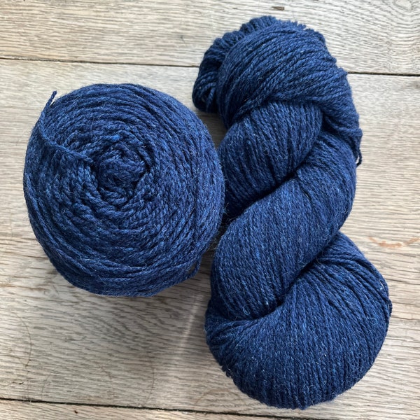 Destash Yarn: Juniper Moon Farm, Patagonia, “Indigo” 168g total