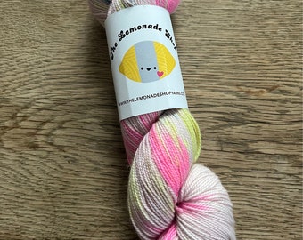 Destash Yarn: The Lemonade Shop, Fingering Weight sock yarn, 100g