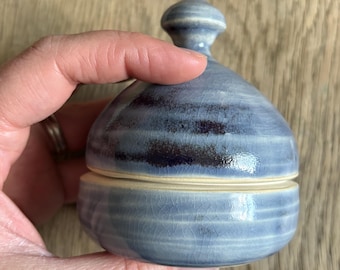 Glazed Stoneware Notions Jar