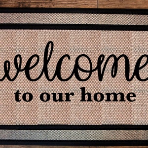 Welcome To Our Home Doormats Digital Design PNG/Doormat Png/ Sublimation Doormat Design/Personalized Gifts for Home