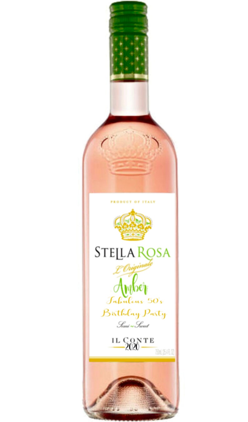 Stella Rosa labelDigital PNGWine bottle label custom wine | Etsy