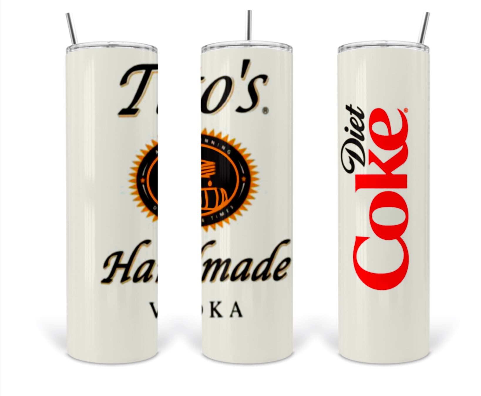 Vodka Diet Coke tumbler skinny tumbler tumbler png Etsy