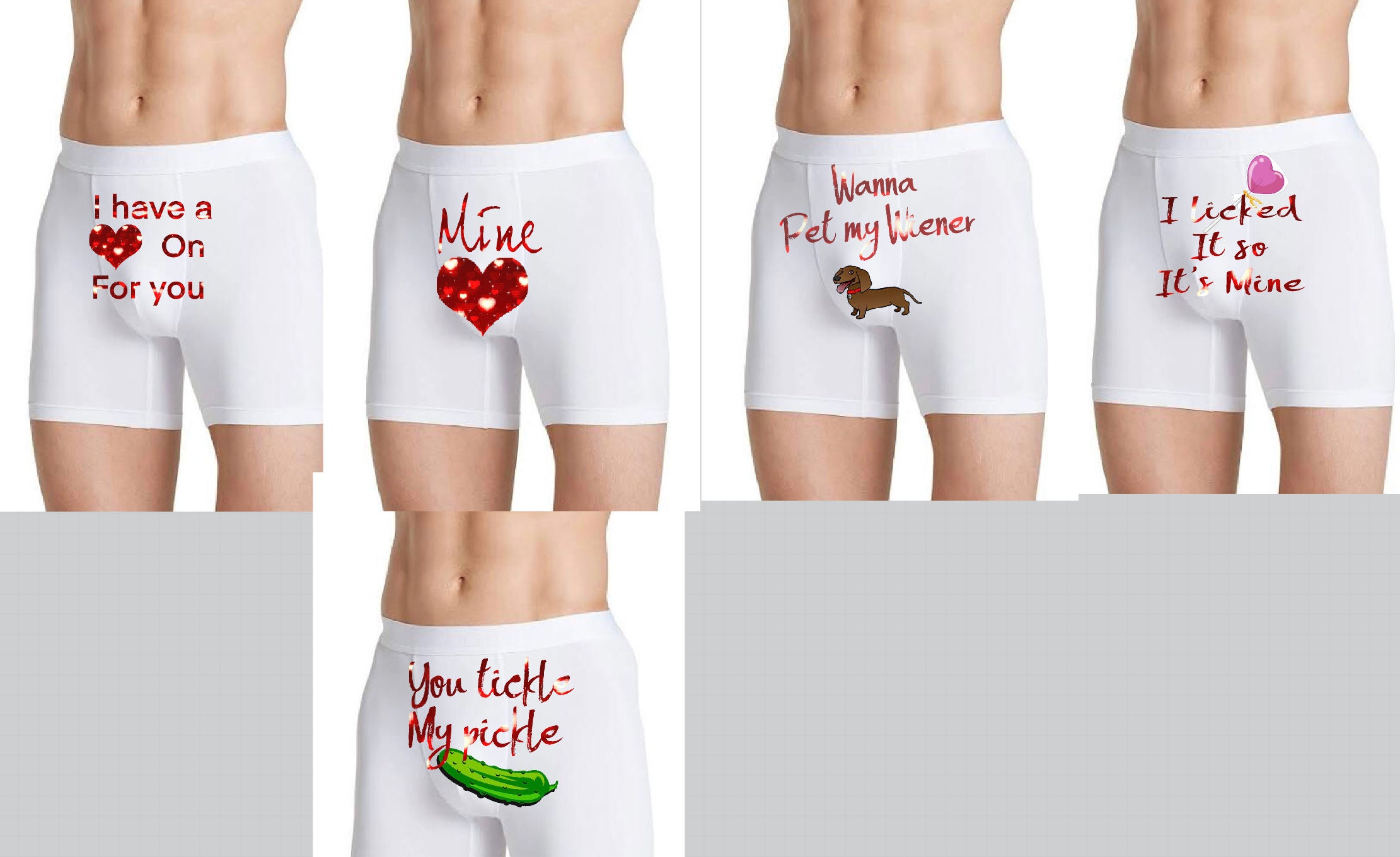 It's Not Going to Lick Itself Boxers Valentines Day Boxers Gift for Him Novelty  Underwear 