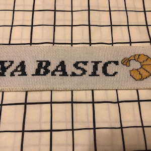 Good Place cross stitch bookmark - Ya Basic
