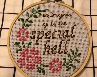 Firefly finished cross stitch - Special Hell