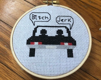 Supernatural Bitch Jerk Cross Stitch Pattern - DIGITAL PDF ONLY