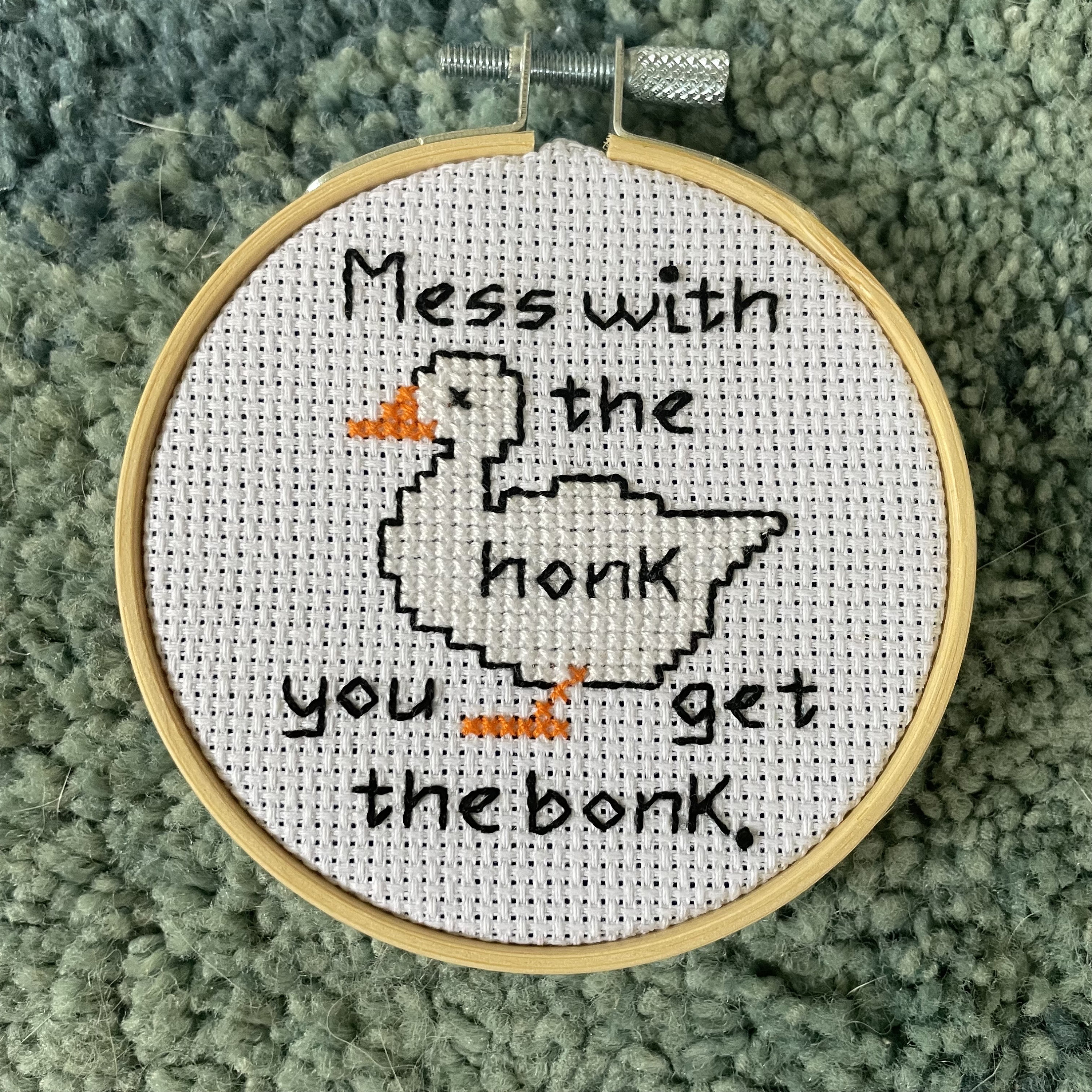 Untitled Goose Game Top Gun Inspired Cross Stitch Pattern 