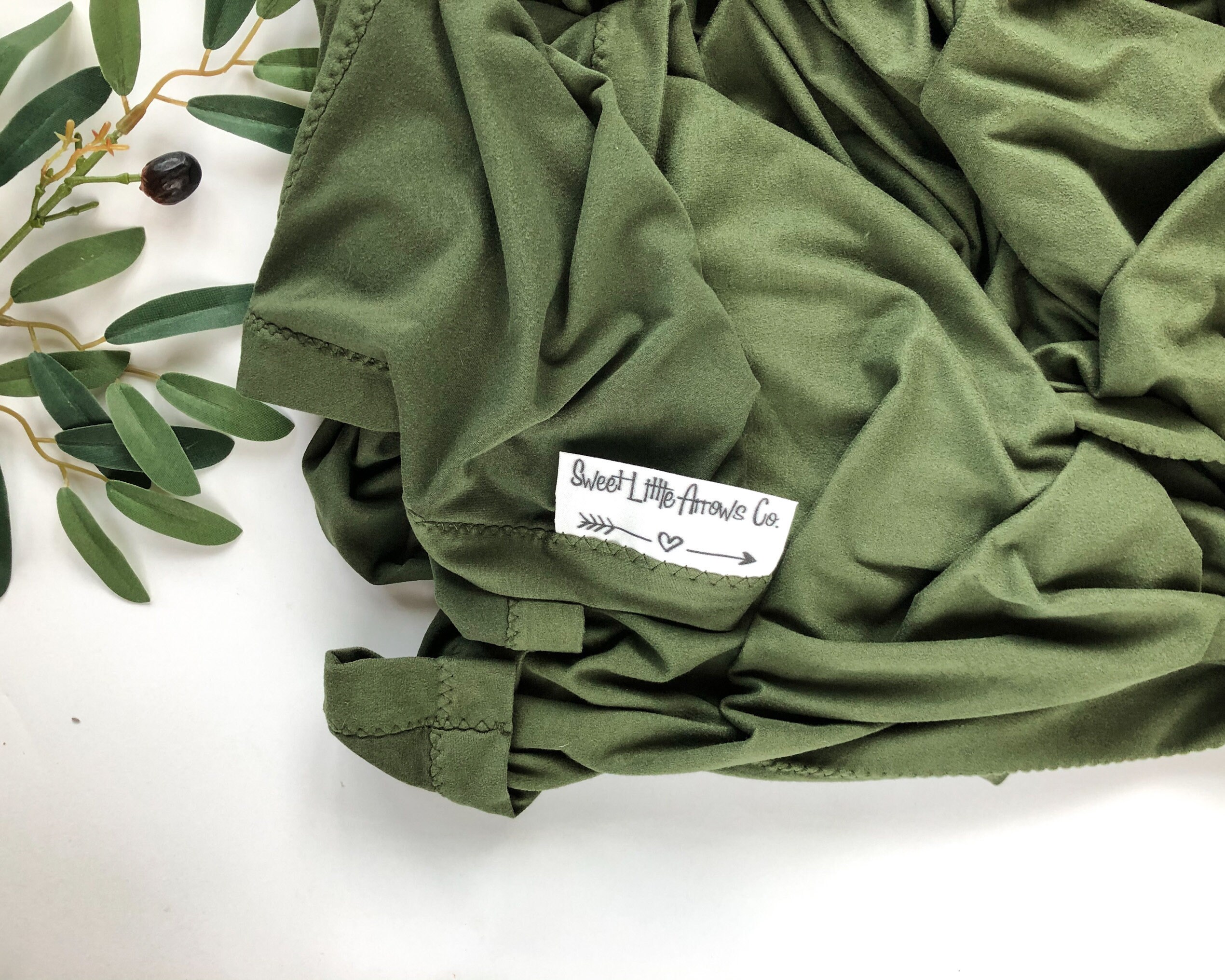 Olive Green Swaddle Blanket Set//baby Boy Swaddle Set//baby Etsy