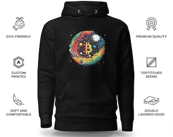 BTC Og.Op Premium Hoodie | Bio-Kleidung für Krypto- und NFT-Enthusiasten | Bitcoin (BTC) Merch | Hochwertige umweltfreundliche Materialien