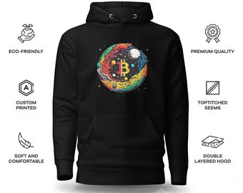 BTC Og.Op Premium Hoodie | Organic Apparel for Crypto and NFT Enthusiasts | Bitcoin (BTC) Merch | Quality Eco-friendly Materials