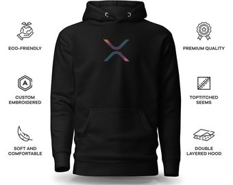 XRP G.23 Premium Hoodie | Organic Apparel for Crypto and NFT Enthusiasts | Ripple (XRP) Merch | Quality Eco-friendly Materials