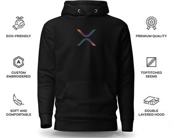 XRP G.23 Premium Hoodie | Bio-Kleidung für Krypto- und NFT-Enthusiasten | Ripple (XRP) Merch | Hochwertige umweltfreundliche Materialien