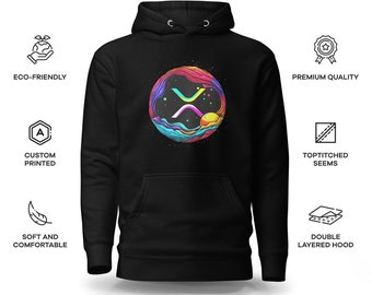 XRP Og.Op Premium Hoodie | Bio-Kleidung für Krypto- und NFT-Enthusiasten | Ripple (XRP) Merch | Hochwertige umweltfreundliche Materialien