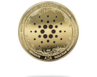 Cardano (ADA) Physische Krypto Münze von Cryptochips | Sammelbare Kryptowährung You Can HODL | Geschenk für Ihn | Ada Geschenk